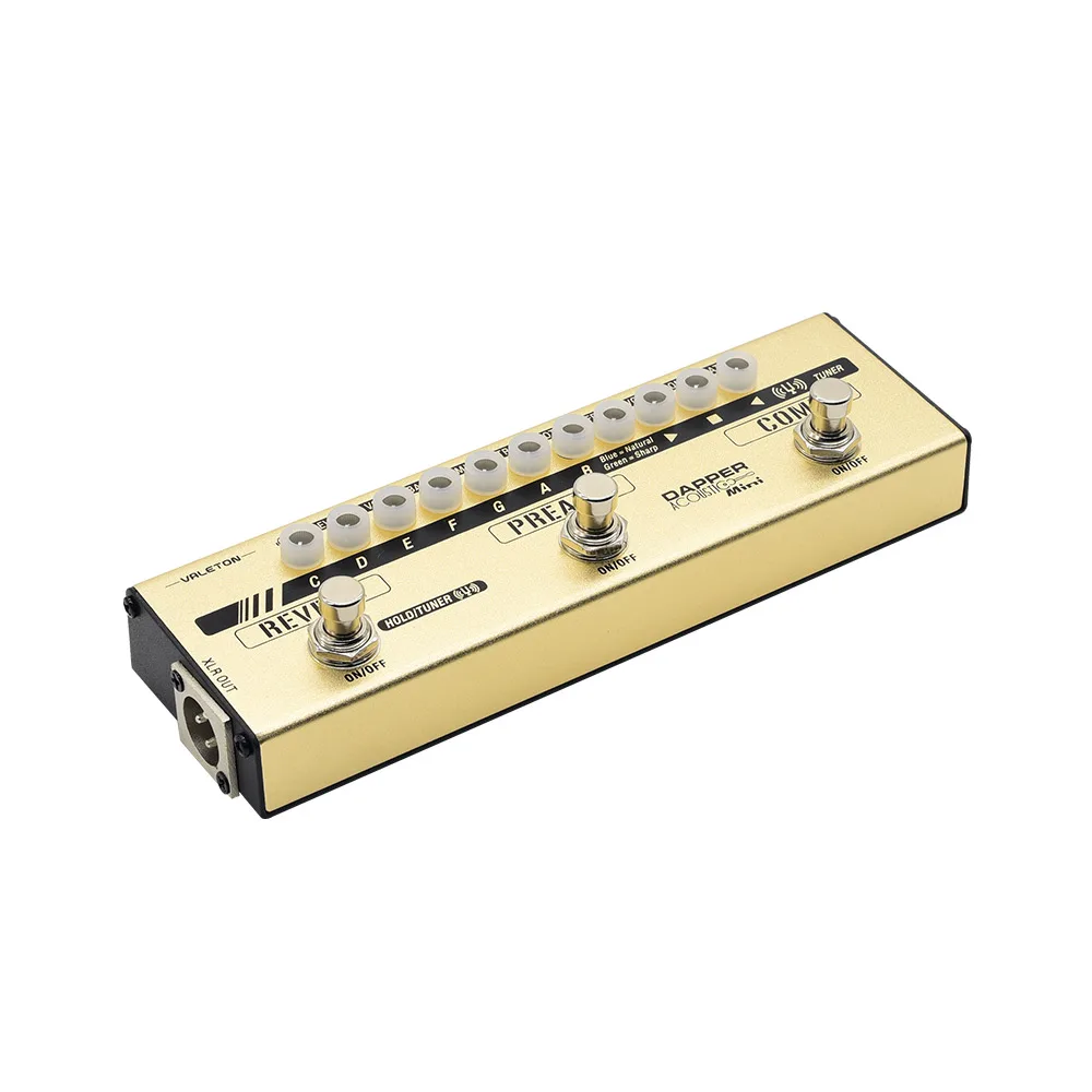 Valeton Dapper акустический мини тюнер для экранов Comp Preamp Reveb Cab Sim модуль гитарная