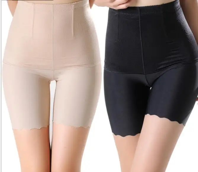 

High Waist Lace Women Seamless Silk Tummy Control Pant Fat Burning Modeling Strap Body Shaper Thigh Corset Trainer Shorts
