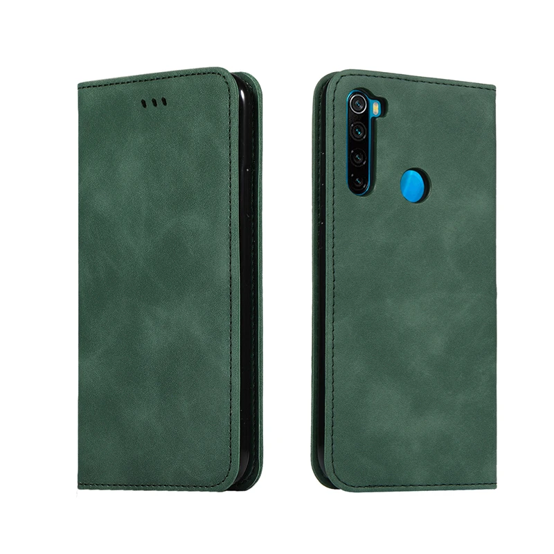 Green CDD Кожаный чехол-кошелек для Redmi Note 8 Pro с отделением для карт, чехол для Xiaomi Redmi Note 7 6 Pro 7A 7, чехол для мобильного телефона с магнитной подставкой - Цвет: Green CDD