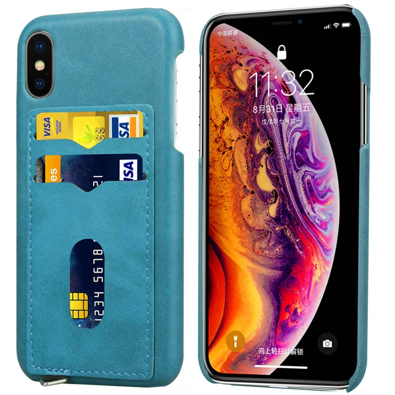 Роскошный чехол из искусственной кожи для iPhone SE 2020 задняя крышка держатель карт