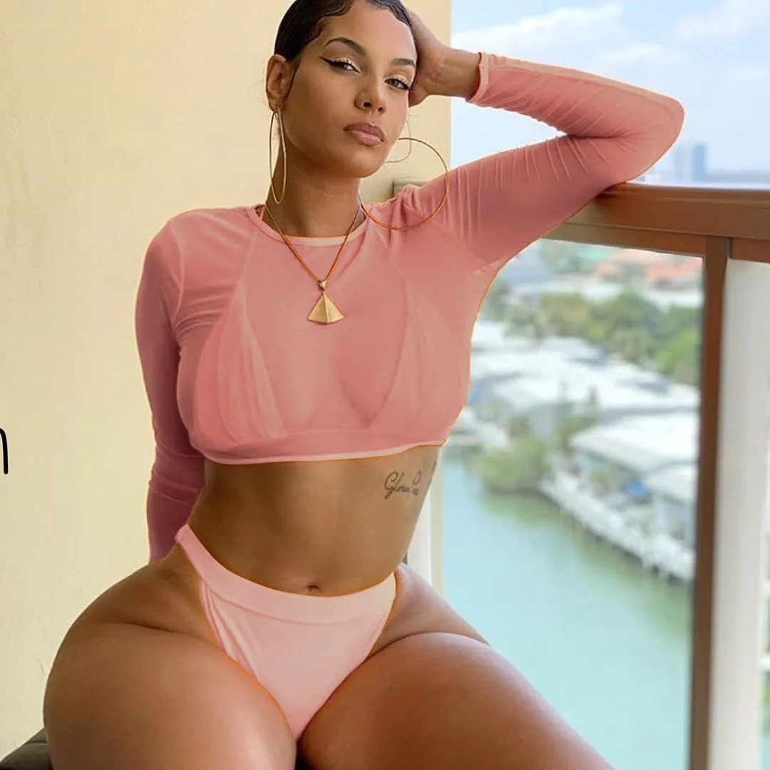 

2020 New Style Bathing Suit Sexy Bikini AliExpress Hot Selling Three-piece Set Bathing Suit WOMEN'S Swimsuit