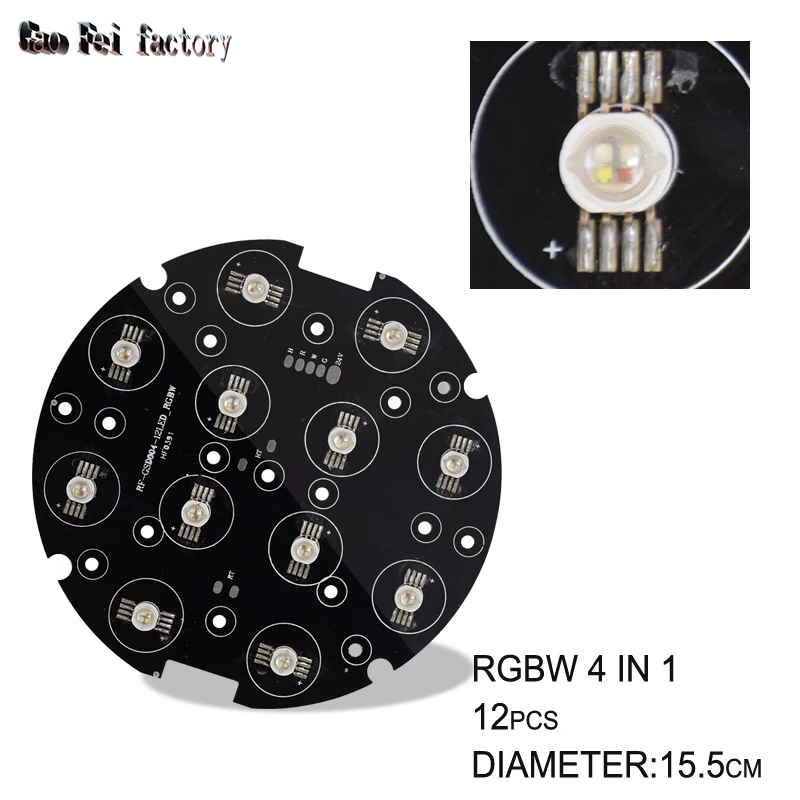 12x3w rgbw/rgb 3 in1 led par lampe perlen für mini led par 12x3w bühnen  licht pa licht reparatur teile - AliExpress