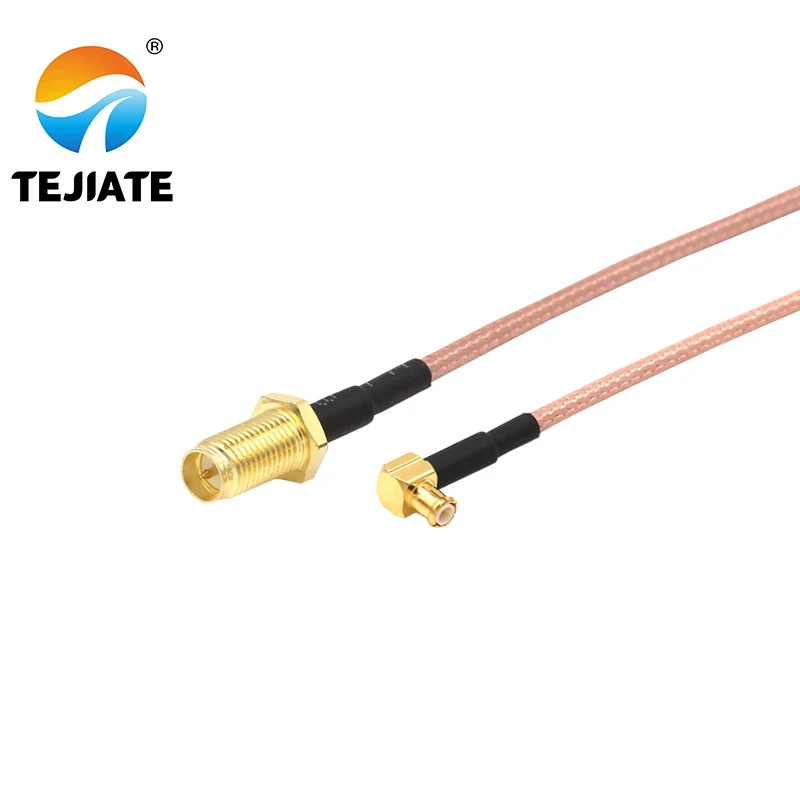 1PCS TEJIATE Adapter Cable MCX To RPSMA Type MCX-JW Convert RPSMA-KY 8-90CM 1M 1.5M 2M Length Connector RG316 Wire