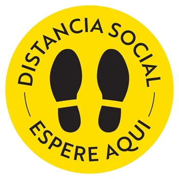 

15Pcs Social Distancing Floor Decal - Safety Floor Sign Marker - Maintain 6 Foot Distance - Anti-Slip
