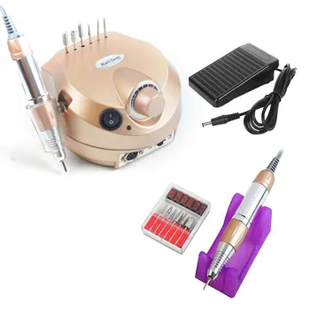 

Electric manicure drill 35000rpm professional electric nail polisher file drill manicure machine GOLD