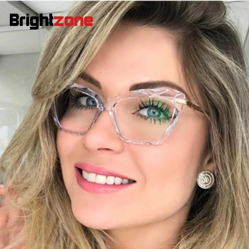 Gafas ópticas de acetato para mujer, lentes con Metal, antiluz azul, diseño de marca, modernas|De los hombres gafas de - AliExpress