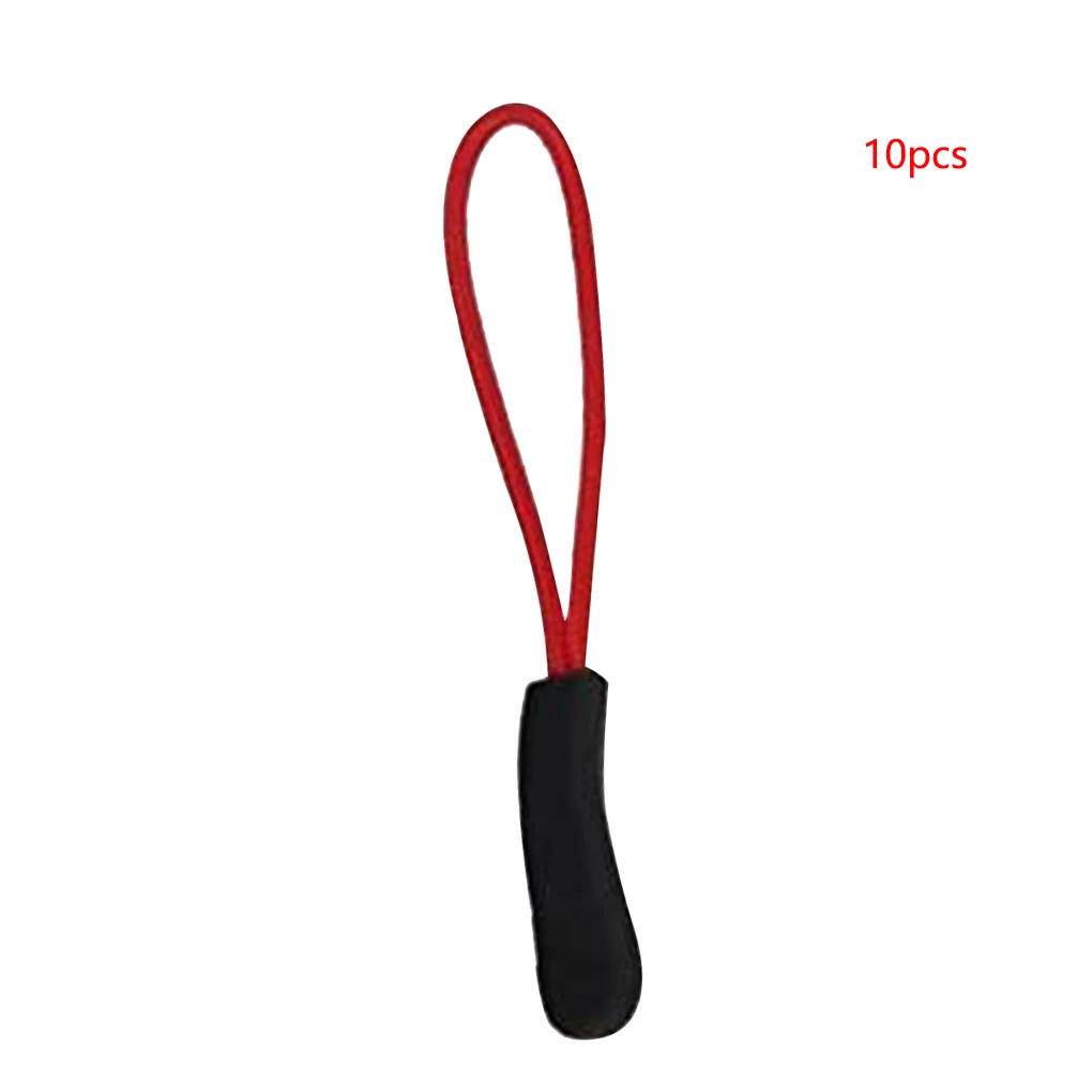 10pcs Luggage Zipper Pulls Cable Backpack Zipper Slider Cord Nylon