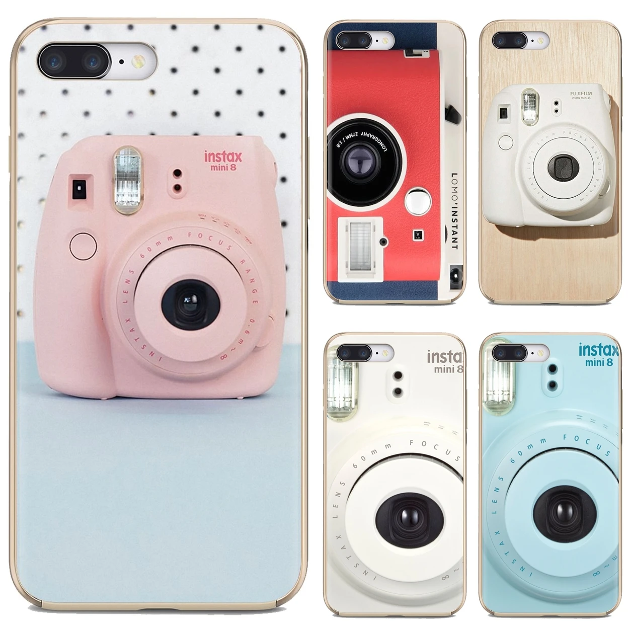 Красивые мягкие чехлы Insta mini 8 для камеры чехол Huawei Mate Honor 4C 5C 5X 6X 7 7A 7C 9 10 8C 8X 20 Lite Pro |