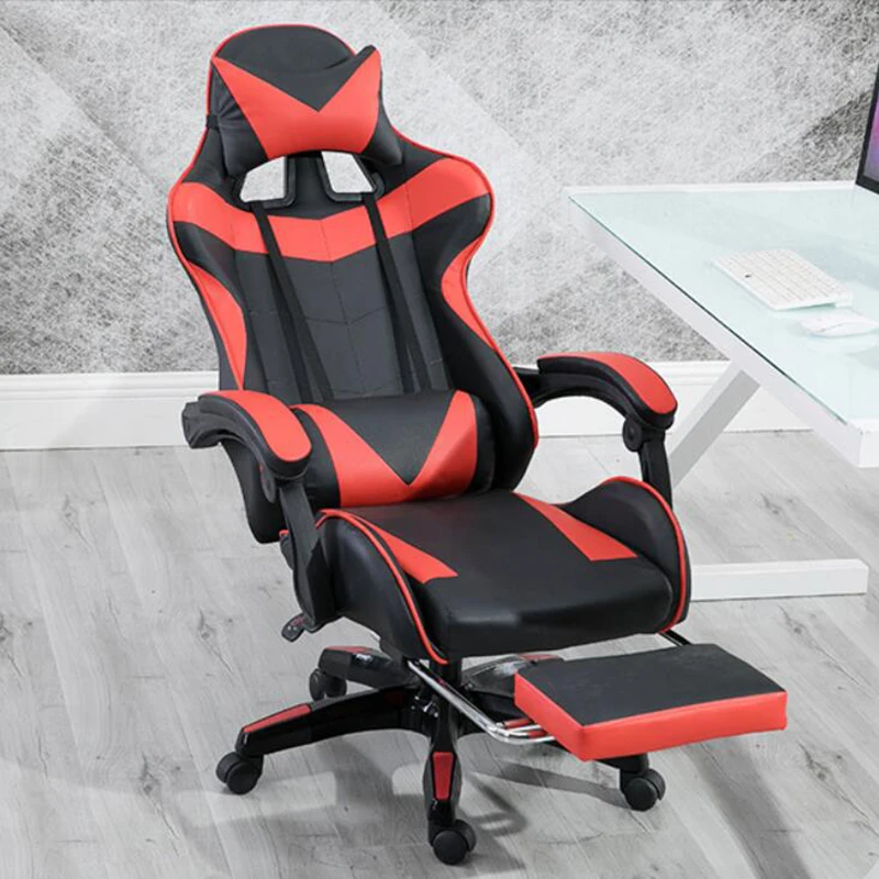 Массажное кресло VESCOVO Silla компьютерное игровое регулируемое кожаное офисное