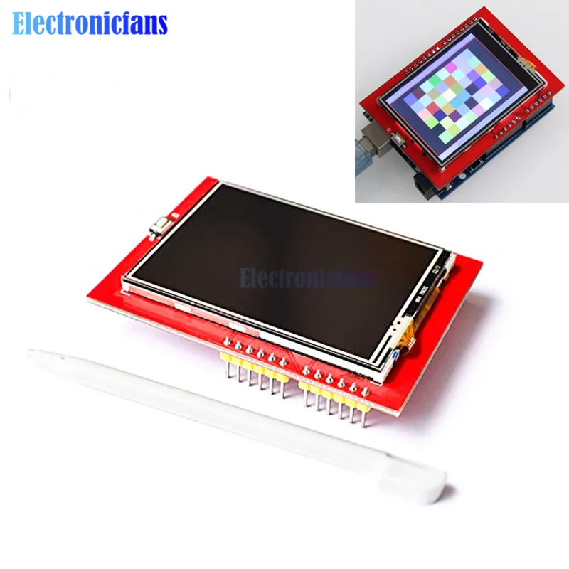 2.4 tft lcd display shield touch panel ili9341 free sample