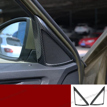 

Lsrtw2017 for Skoda Kodiaq Car Window Triangle Frame Trims Interior Accessories Chrome Carbon Fiber 2016 2017 2018 2019 2020