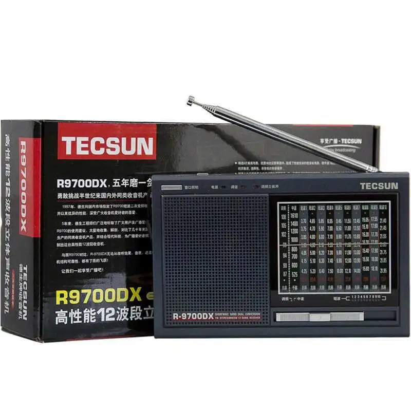 TECSUN R 9700DX fm радио оригинальная гарантия SW/MW Высокая чувствительность мирового