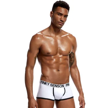 

PS BRAND New Boxer Men Cueca Pomo Leaves Flower Print Boxer Shorts Bulge Pouch Underpants Gay Underpants Mens Underwear PS102