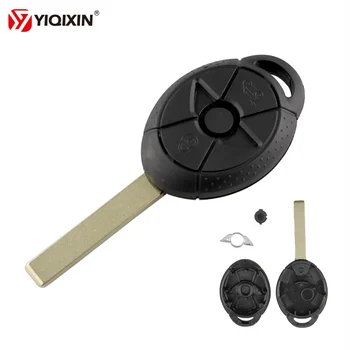 Remote Key Housing For BMW Mini R50 R53 Cooper S Car Key Shell Fob Cover Case 2005 2006 2007 No Logo 3 Button HU92 Uncut Blade 1