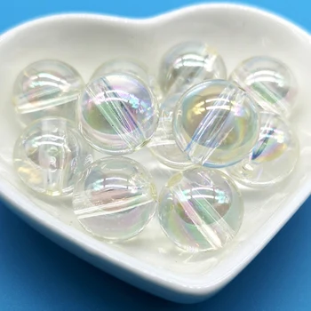 

6-16mm Transparent AB Plating Acrylic Beads Jewelry Making Accessories Wholesale