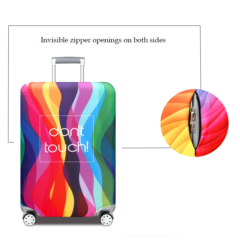 Геометрический PurpleLuggage Чехлы для чемодан, багаж Laggage дорожная сумка с колесиками крышка плотные эластичные Защитный чехол 999