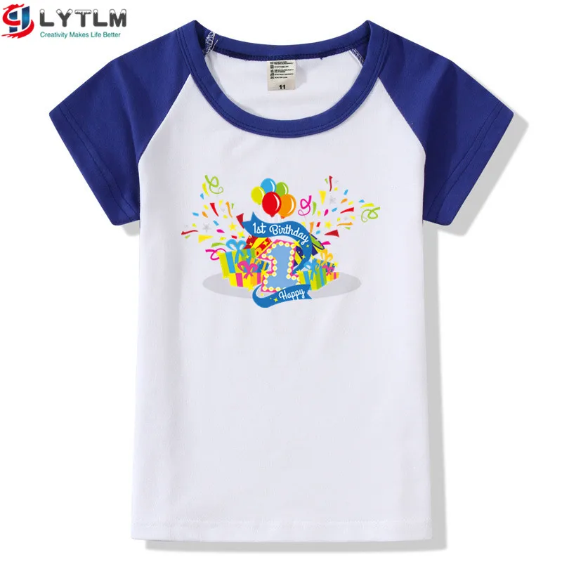 LYTLM/футболки для маленьких мальчиков 1 год, одежда для маленьких мальчиков на день рождения Футболка с днем рождения Enfant Garcon подарки на день рождения Koszulki Meskie