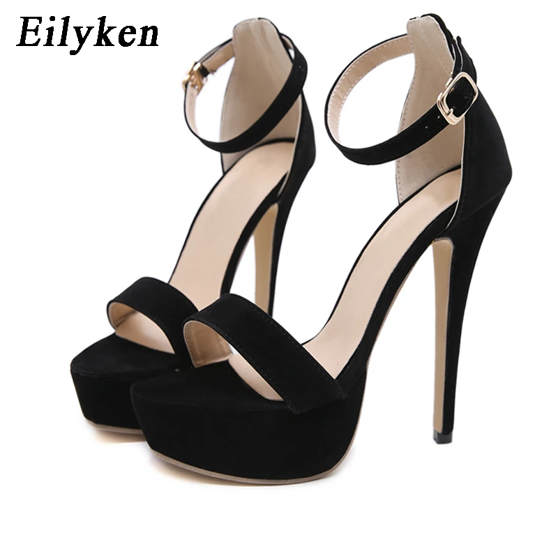Eilyken Sexy Gladiator Platform Buckle Strap Women Sandals Thin High Heels Club Party Shoes Summer Sandalias De Mujer
