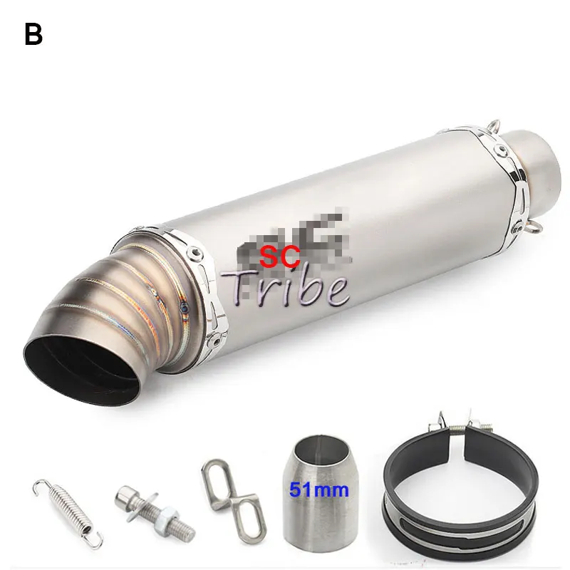 Tubo De Escape Akrapovic глушитель мотоцикла GP для мотокросса труба модифицированная для MT07 Z900 ltz 400 gsr 750 R3 ATV Скутер