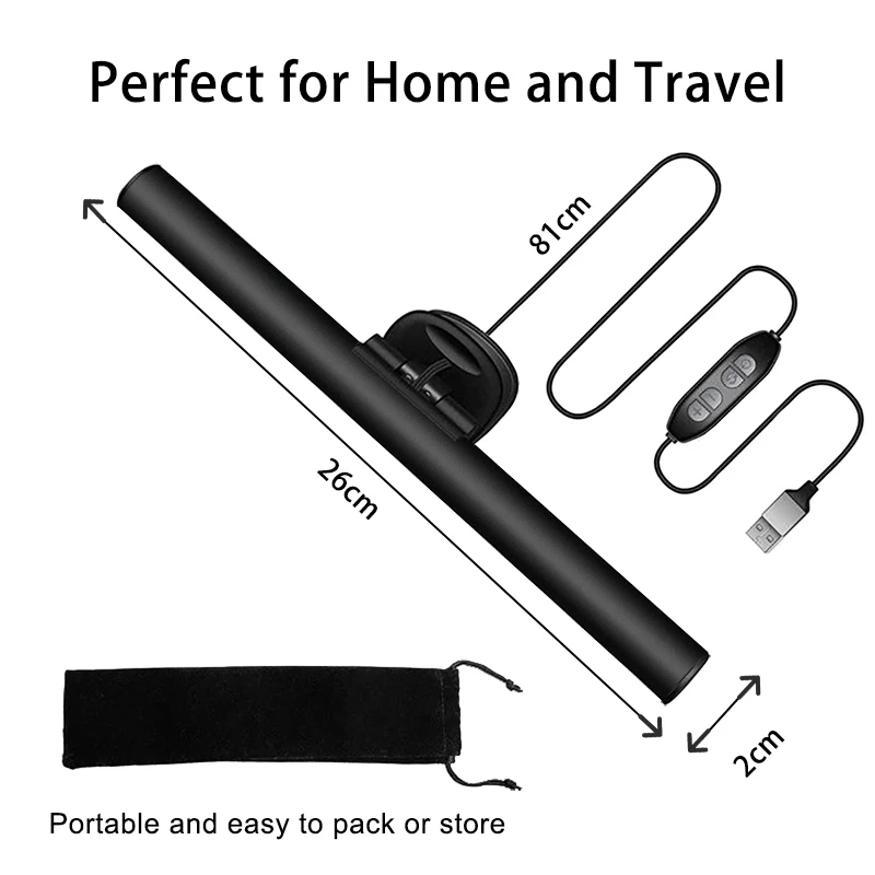 Reading Lamp LED Light USB Display USB Notebook Computer LED Lamp Computer Hanging Dimmable Table
