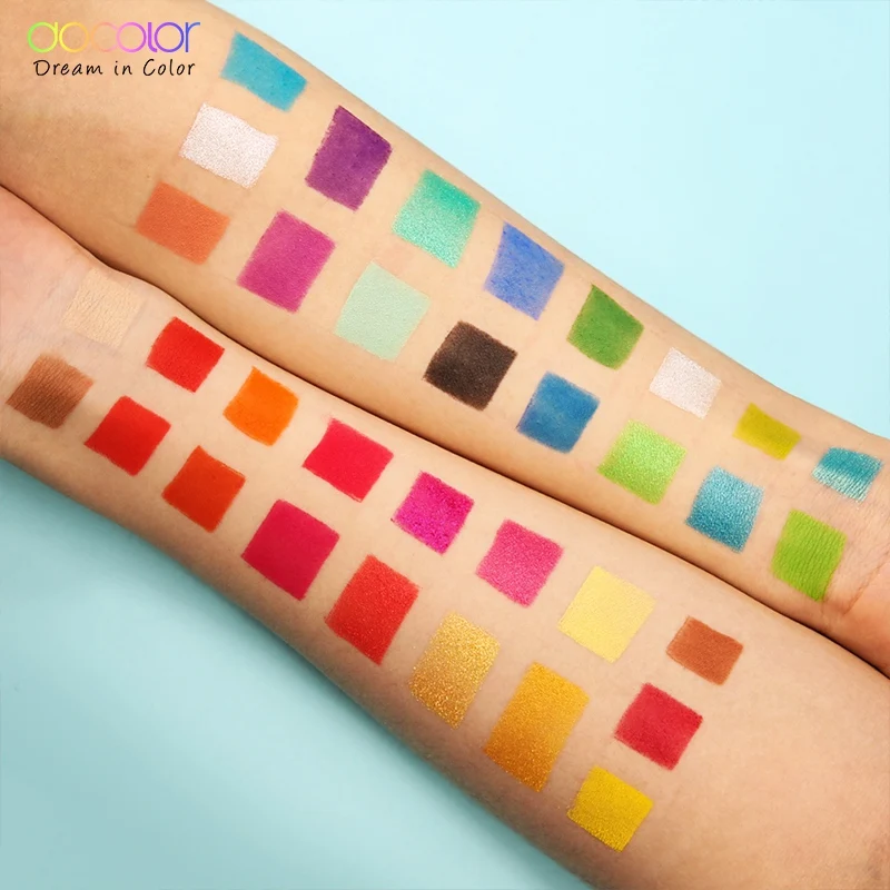 Docolor 34 Color Matte Shimmer Eyeshadow Palette Waterproof Smudge-proof Eye Shadow Powder