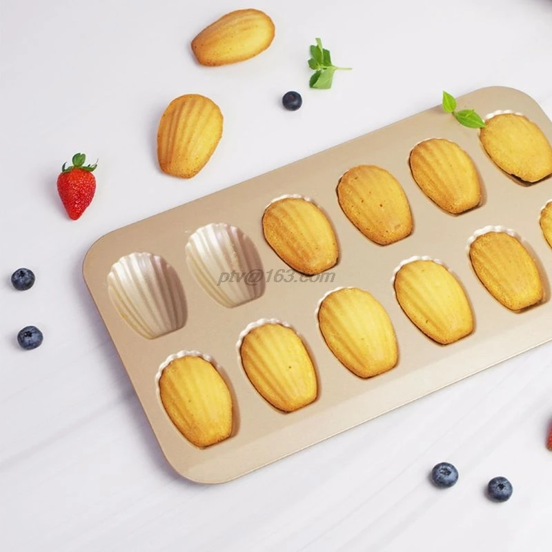 12Cup Nonstick Madeleine Pan Shell Shaped Carbon Steel Mold Baking Mould Tools | Дом и сад