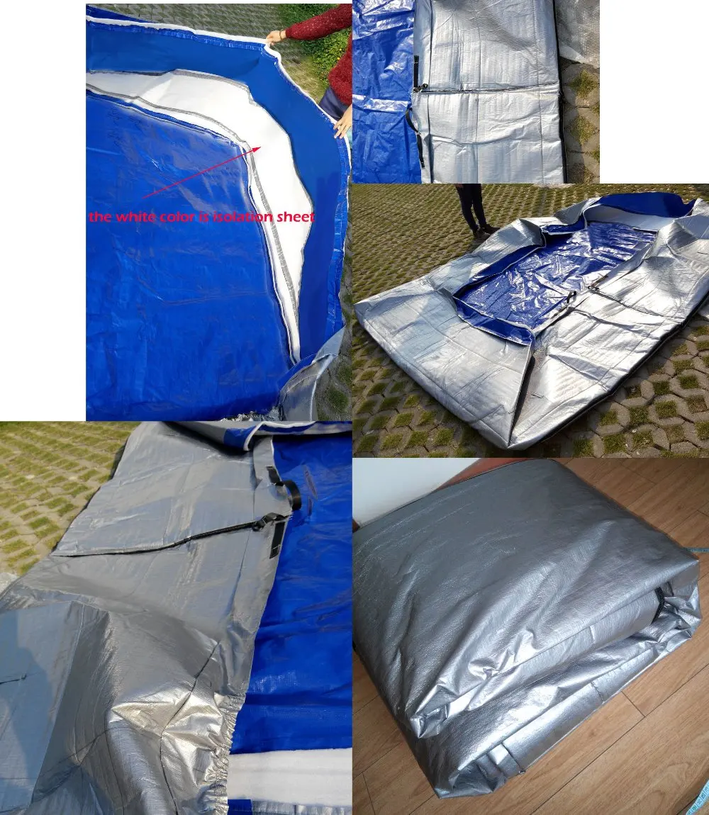 cusomize thick isolation hot tub cap for Russian,Sweden,Norway,Iceland,Demark,spa cover cap size 300x220x100cm,R=15cm