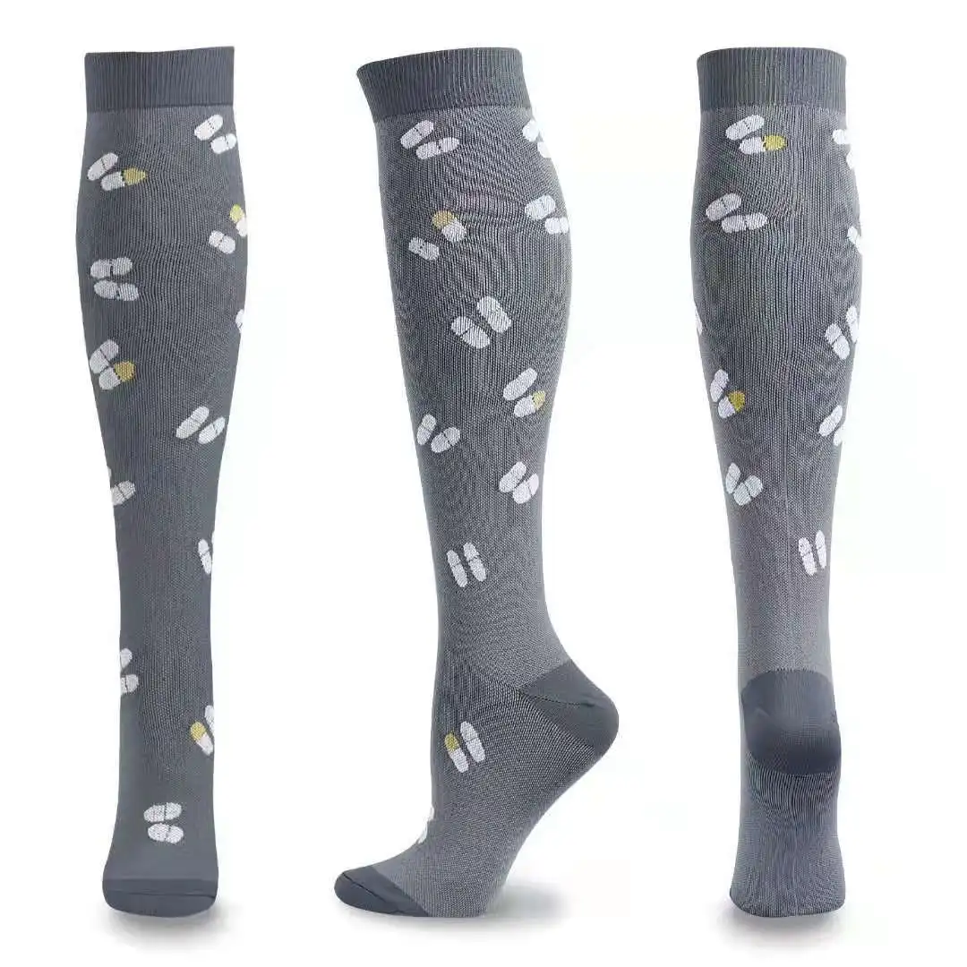 Unisex Knee-High Compression Stockings for Circulation and Support