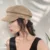 YOYOCORN Защита от солнца модный унисекс из льна в стиле милитари Осенняя шляпы матроса для женская и мужская обувь на плоской подошве наивысшего Кепка Капитана путешествия курсант шляпа темно s - изображение