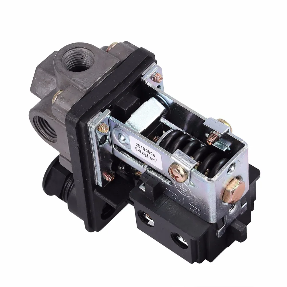 Автоматический выход для 90-120PSI воздушного компрессора 240V сверхмощный клапан управления давлением Соленоидный клапан