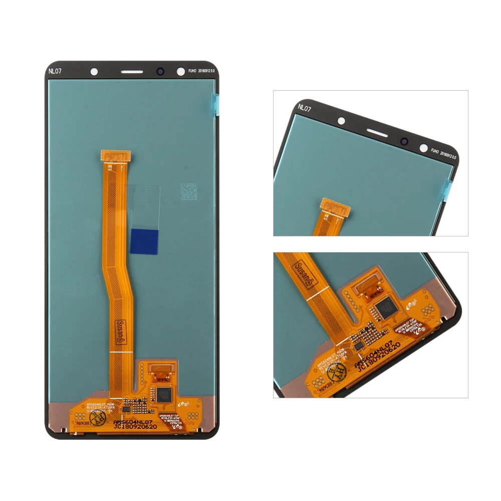 Супер AMOLED lcd для samsung Galaxy A7 A750 lcd SM-A750F A750F дисплей с сенсорным экраном в сборе Запасная часть