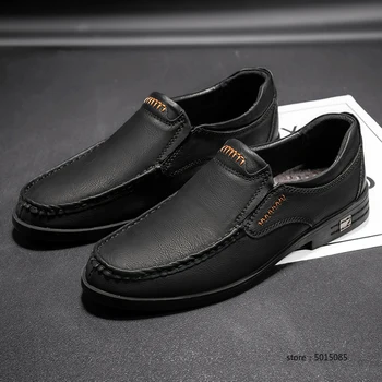 

Cow genuine Leather Men Flat Shoes casual Brand Moccasins Men Loafers Driving Shoes breathable Fashion loafer Shoes men
