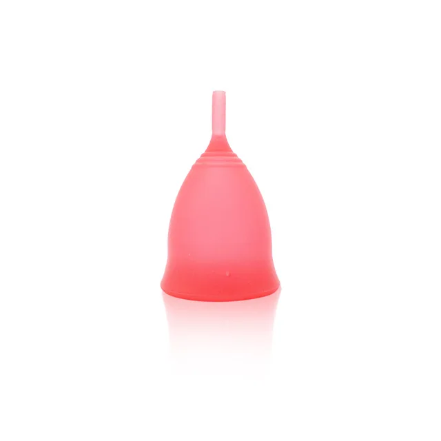 5 Color Soft Menstrual Cup FDA Reusable Female Silicone Menstrual Cup for Women Hygiene Product Silicone Cup - Цвет: Красный