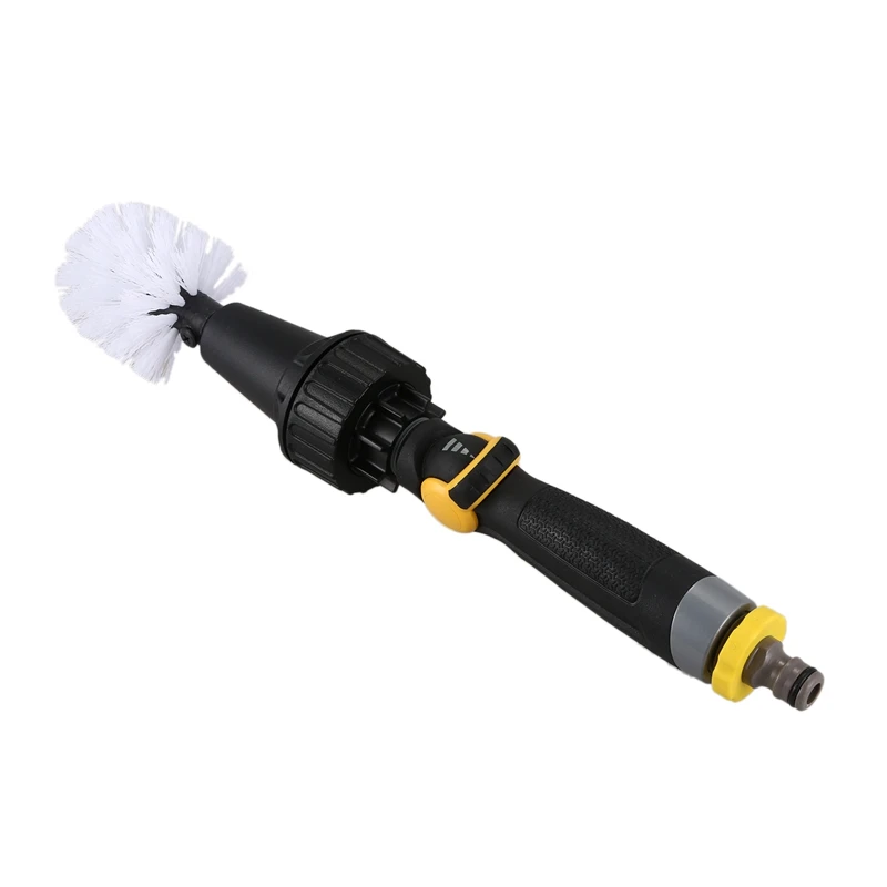 HHO-Car Tire Wheel Brush Automatic Car Wash Brush Water-Powered Turbine for Rims Engines Bikes Equipment Furniture Car Cleaning