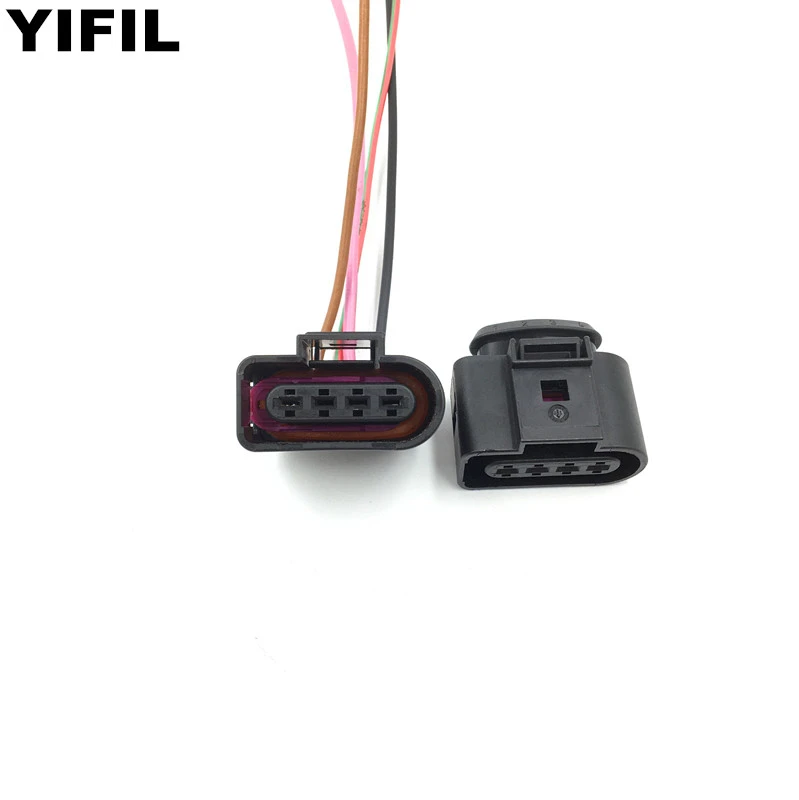 4pcs/lot Engin Ignition Coil Connector Plug Wiring Harness Pigtail Kit For Audi A4 A6 Vw Golf