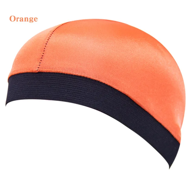  - Solid Color Wave Caps With Durag for Men Headwear Soft Elastic Breathable Beanie Turban Cap Headwrap Bonnet Hair Accessories