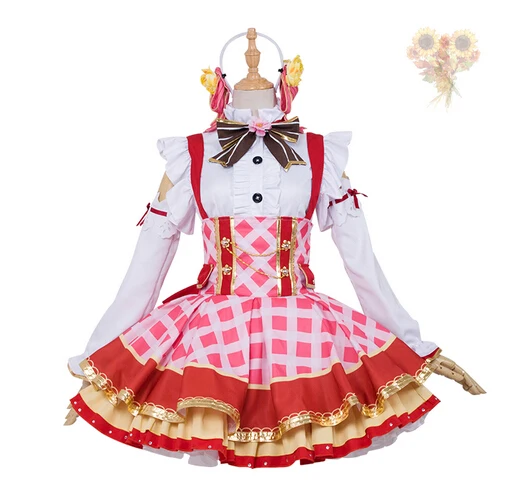 as the picture Аниме Love Live! Букет боготворили все члены форма Hallowas печати вечерние платье Косплэй Костюм Униформа Cos - Цвет: as the picture