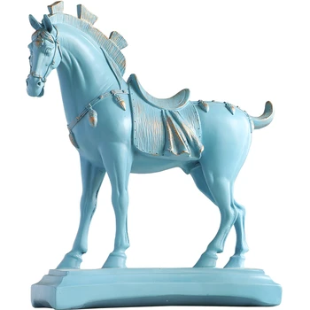 

Resin horse statues home decorations accessories figurines for office hotel living room creative furnishings statue gifts