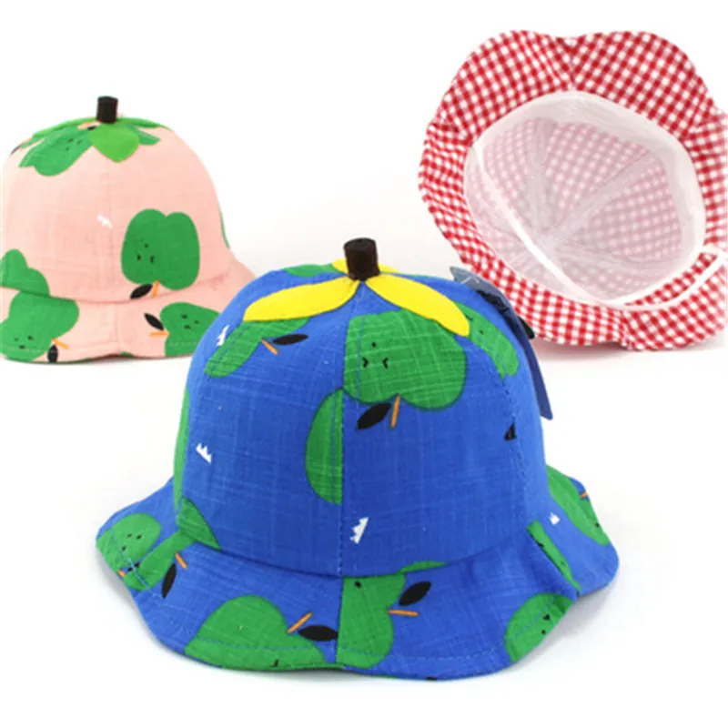 

Toddler Baby Summer Outdoor Hat for Boy Girl Cartoon Soft Cotton Baby Sunhat Adjustable Kids Bucket Cap for 6-24 month Old kids