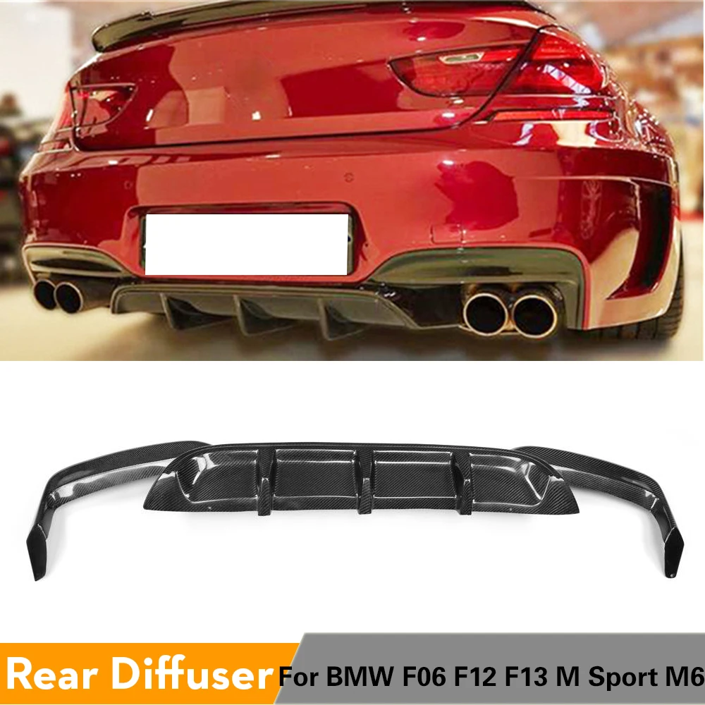 Диффузор губа на задний бампер спойлер для BMW 6 серии F06 F12 F13 M6 M Sport Tech 2012 2016