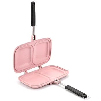 

Household Double-Sided Frying Pan Non-Stick Frying Pan Breakfast Steak Sandwich Grill Fry Pan Kitchen Accessories