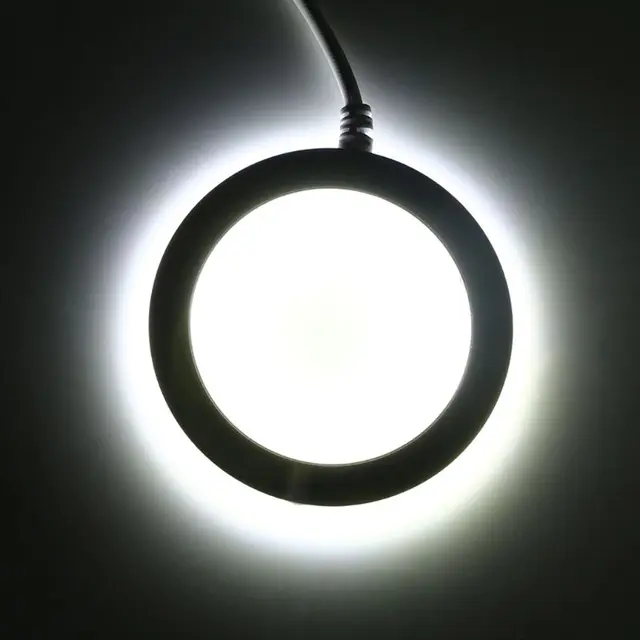 60 LED Ring Light for Microscope Brightness Adjustable STEREO ZOOM USB Plug Light Source Shadowless illuminator Lamp 2
