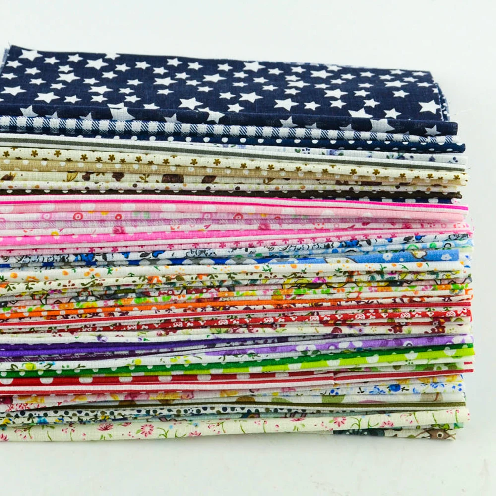 Booksew Cotton Fabric Scrpbooking No Repeat Colors and Design 50pieces Sewing Dolls Toys 10cmx12cm Fabric Other Art Work Crafts