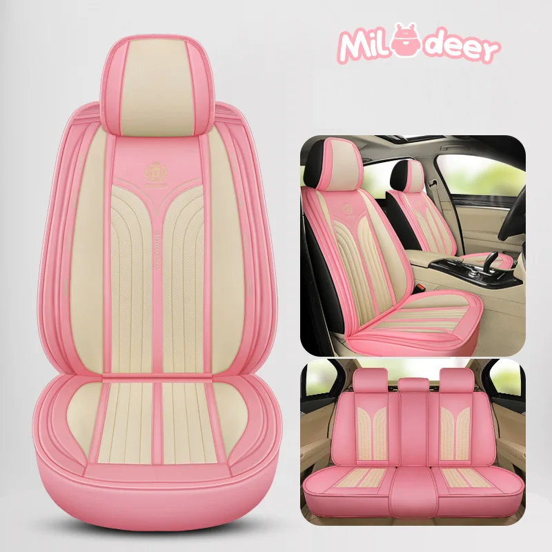 Car Seat Cover Front/Rear Vehicle Cushion Not Moves Universal Pu Leather Green/Blue Non-Slide For Dacia Logan X8 X45 | Автомобили и