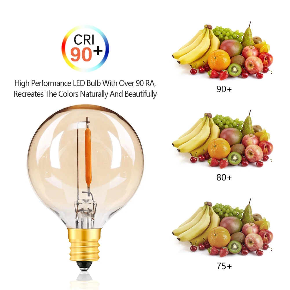 25 pces g40 led string lampada substituir 04
