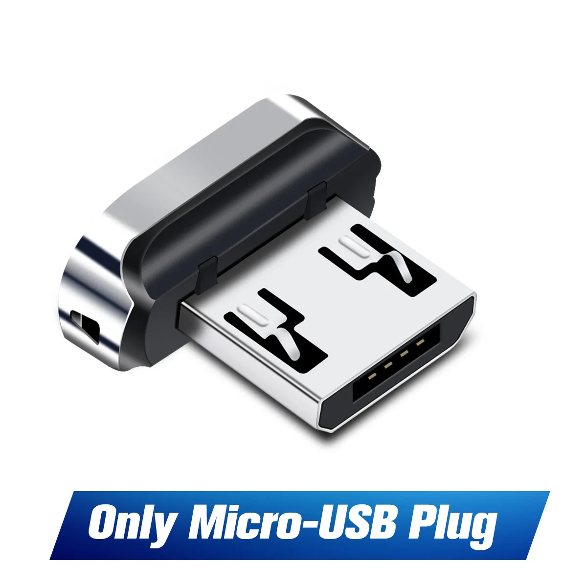 ANMONE Тип C Магнитный кабель Магнит Micro USB телефонный кабель из цинкового сплава, цинковый сплав 5A быстрой зарядки для мобильного телефона шнур - Цвет: Micro Plug No Cable