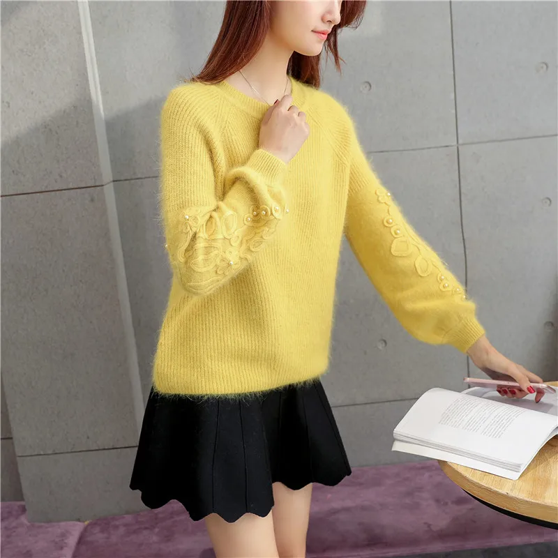 Горячая Распродажа хлопок Blusas De Inverno Feminina Осень Зима Женский свитер свитера рукав вязаный женский джемпер Топы