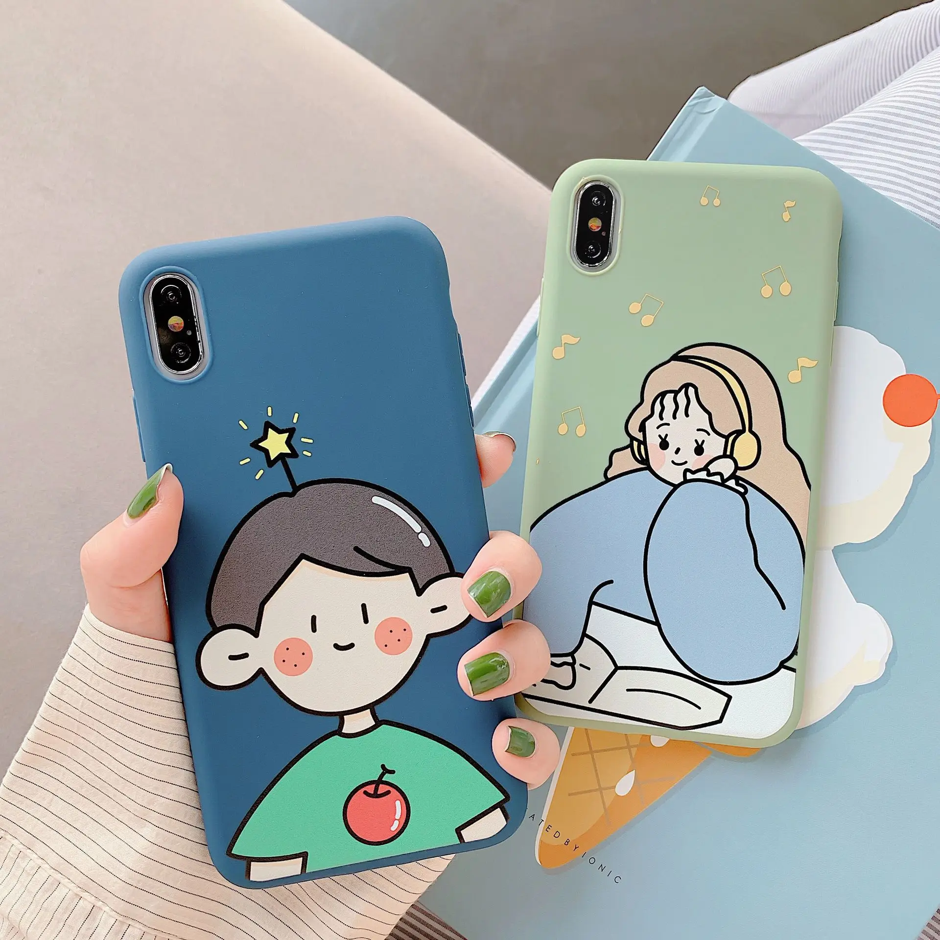 Для iPhone XR прекрасный мальчик девочка с принтом силиконовый чехол для телефона