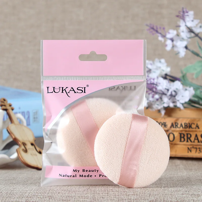 Dry Skin Makeup Pure Cotton Suede Beautification Flutter Circle Powder Puff Honey
