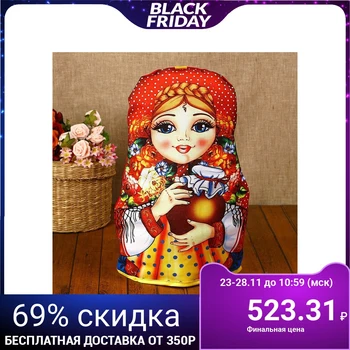 

Kettle warmer "Matryoshka", with a pot, polka dot apron 3402884